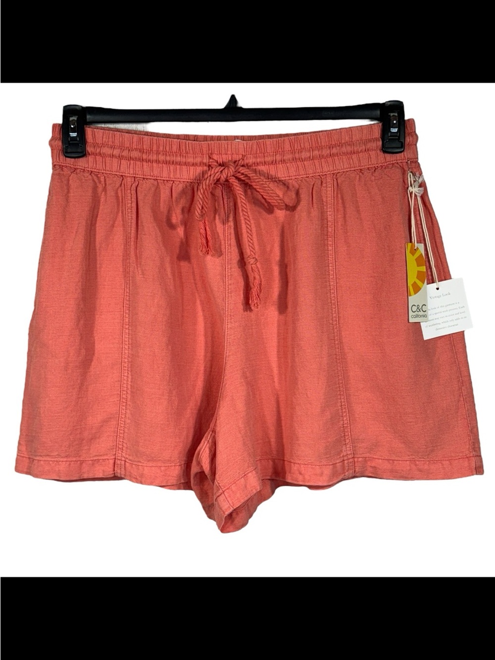 C&C California Coral Drawstring Athletic Shorts